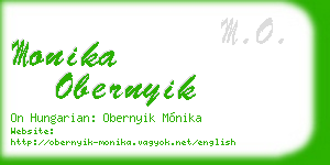 monika obernyik business card